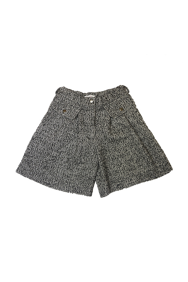 Твидовые детские шорты-юбка