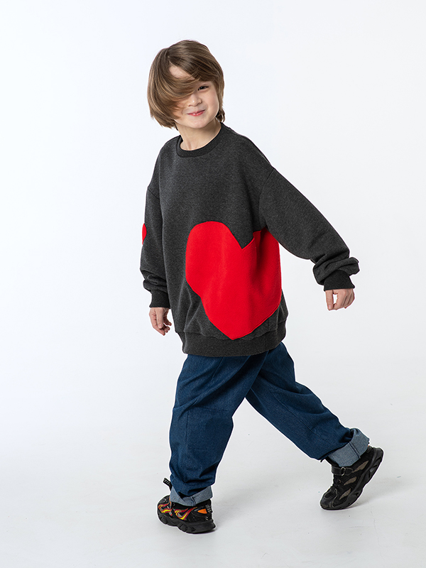 Синие детские джинсы-бананы