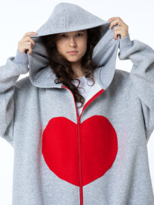 Зип-худи оверсайз «Мое Большое Сердце»