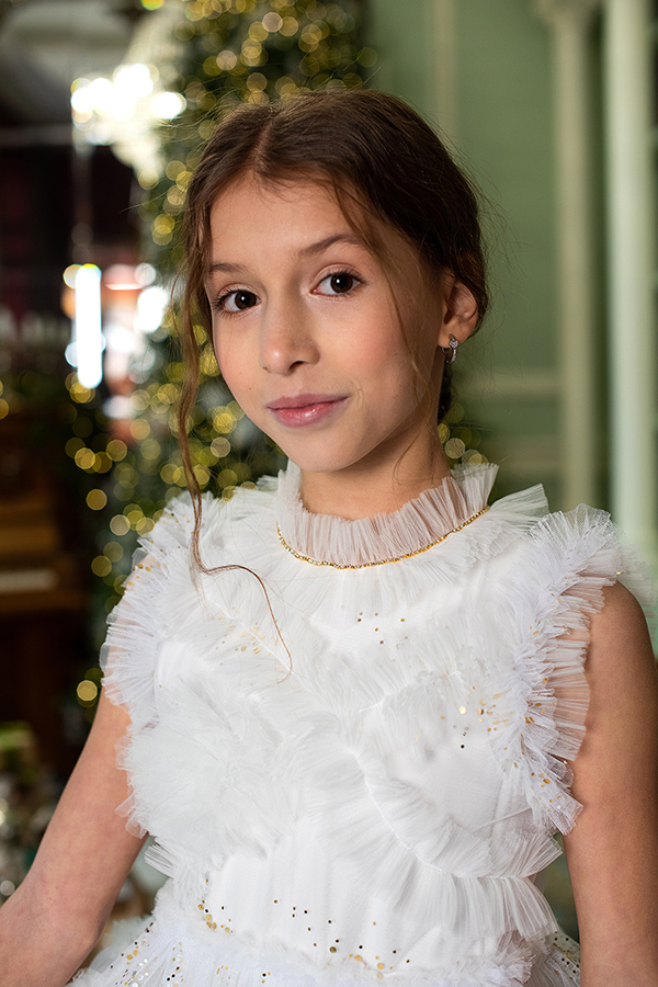 Нарядное платье «Балерина» для девочки — пышная юбка