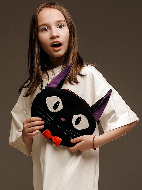 Черная сумочка "Кот Дзи-Дзи"