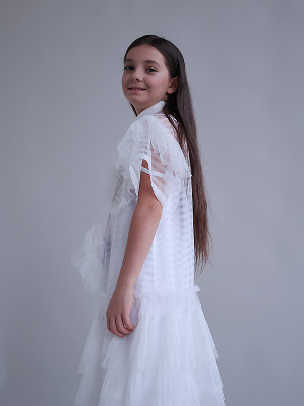 Нарядное десткое платье "Лебедь"