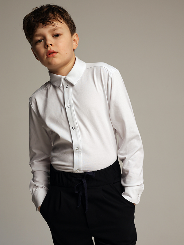 Синие школьные брюки на кулиске на мальчика