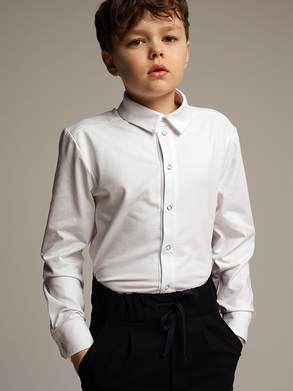 Синие школьные брюки на кулиске на мальчика