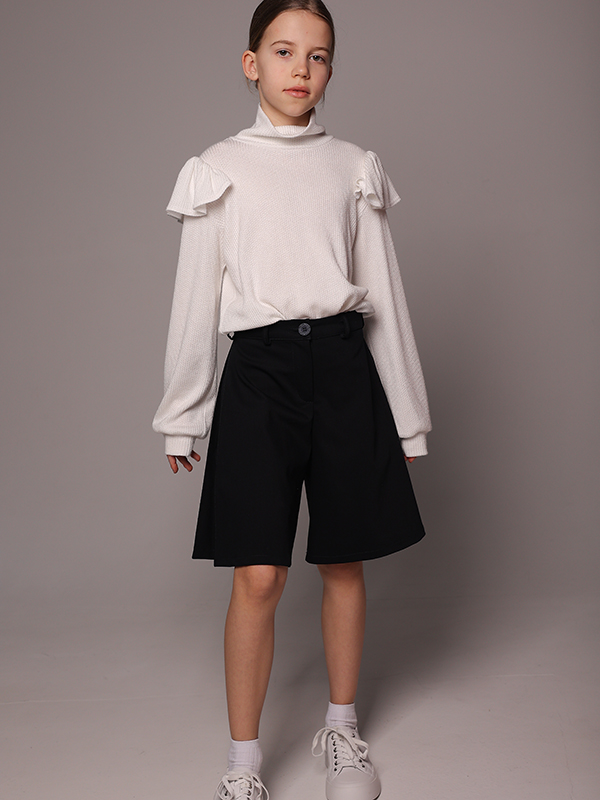 Бадлон в рубчик с крылышками на плечах