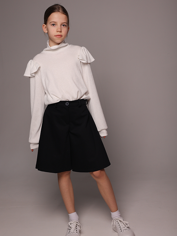 Бадлон в рубчик с крылышками на плечах