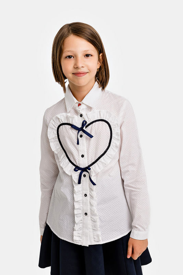 Синяя школьная юбка на кокетке с лямками