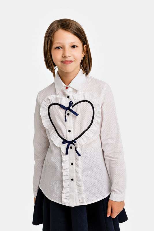 Синяя школьная юбка на кокетке с лямками