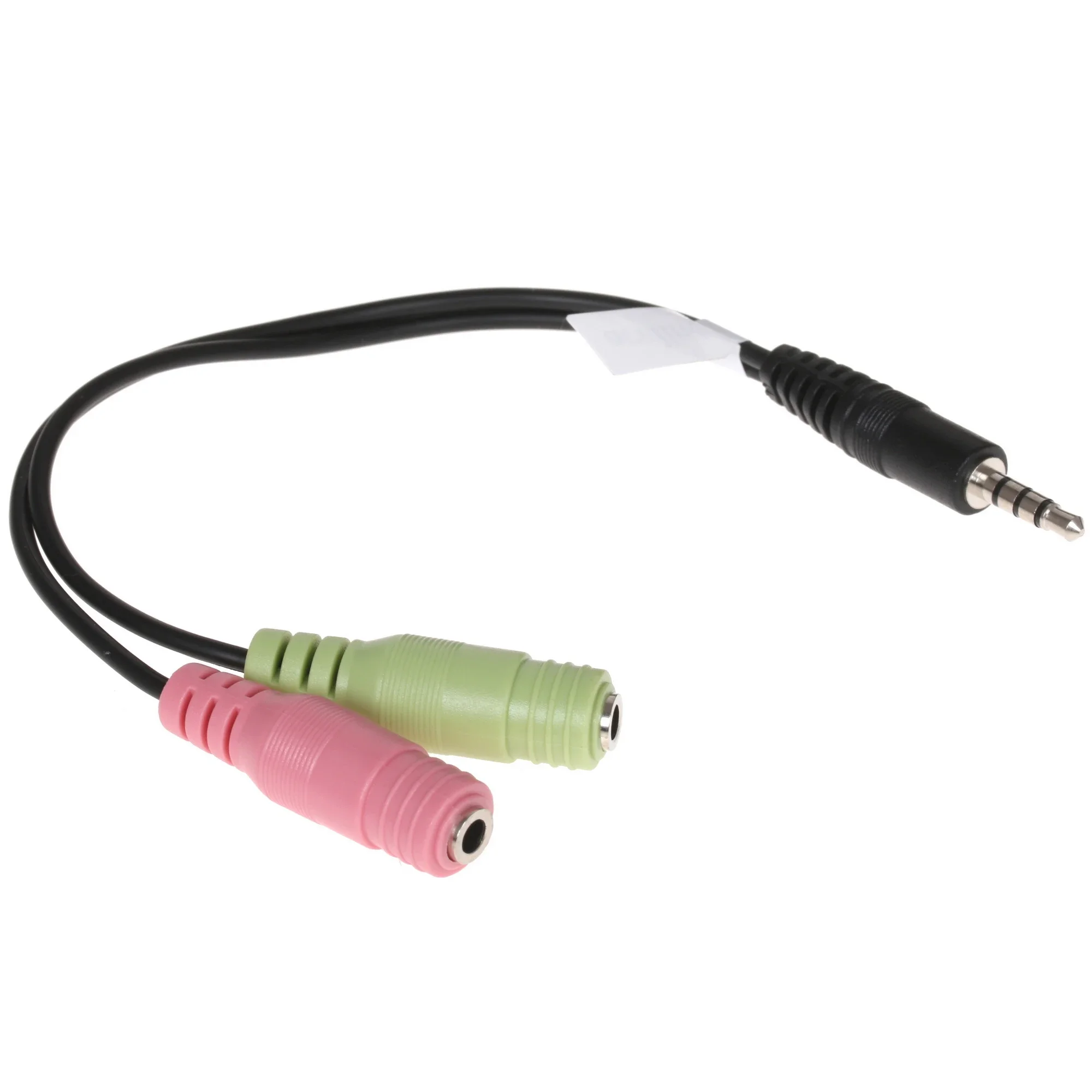 Разветвитель Aceline 4-pin 3.5 mm jack(М) - 3.5 mm jack x2 черный(F)