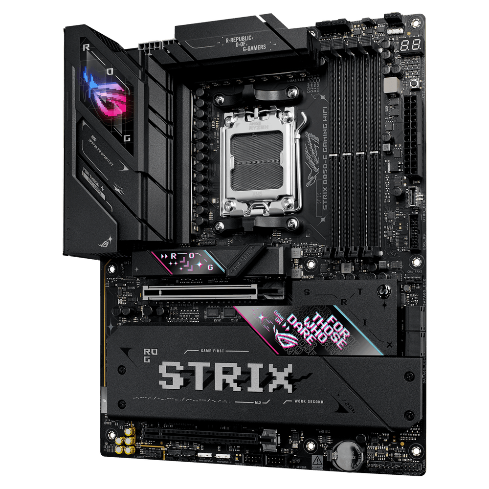 Материнская плата ASUS Bad Pack ROG STRIX B850-E GAMING WIFI AM5 ATX 4xDDR5 2xPCIEx16 5xM.2 2хUSB-C DP HDMI 5GLAN Wi-Fi 7  bp