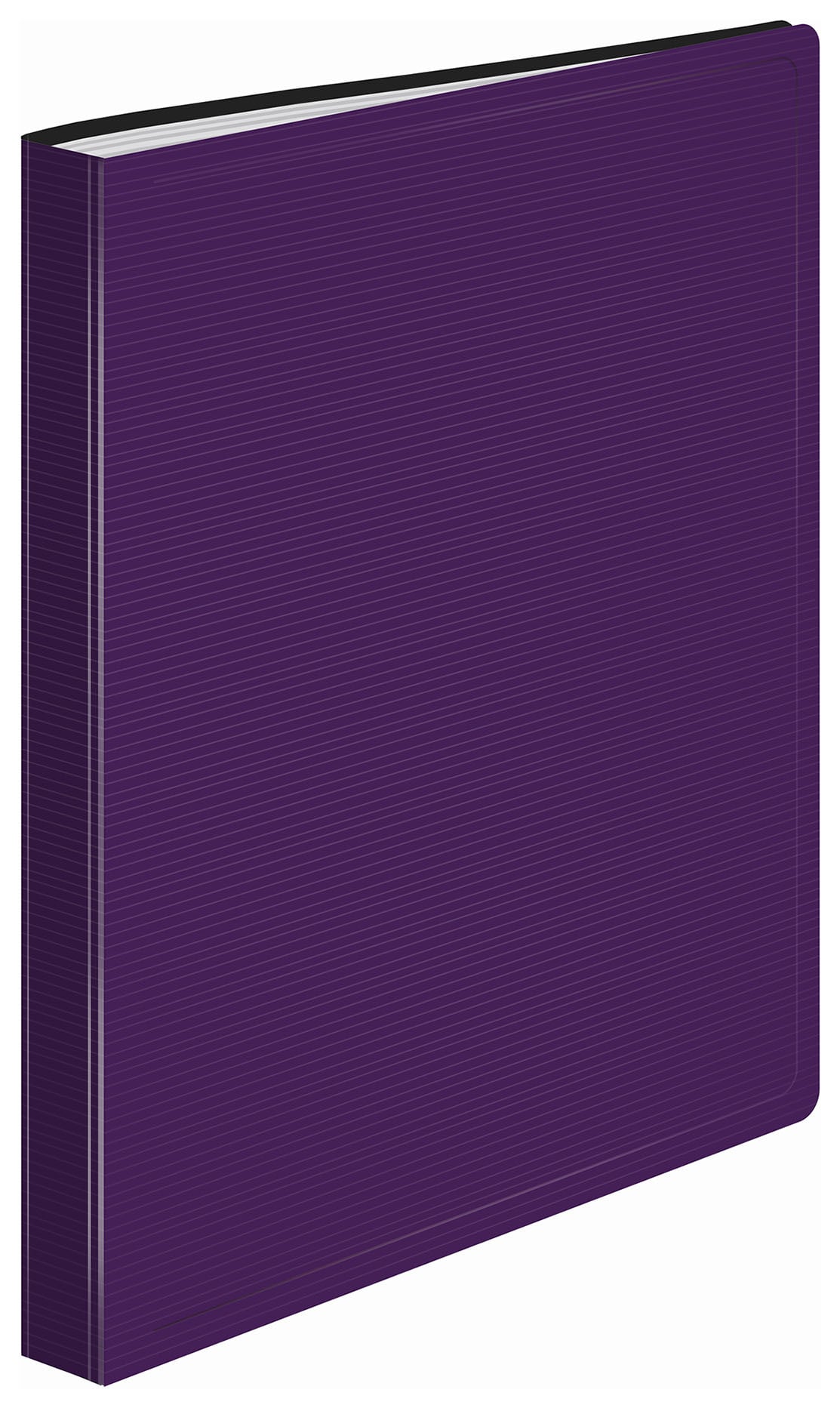 Папка с 20 прозрачными вкладками Бюрократ DeLuxe DLV20BBERRY A4, пластик, 0.7мм, черничный
