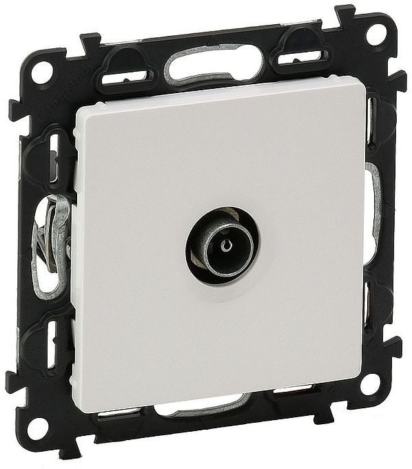 Legrand 753451 Valena LIFE Розетка ТВ c топологией звезда 0-2400 МГц С лицевой панелью Белая (753451)
