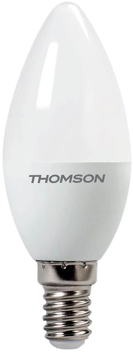 Лампа светодиодная Thomson TH-B2017 10Вт цок.:E14 свеча 220B св.свеч.бел.теп. Candle (упак.:1шт)