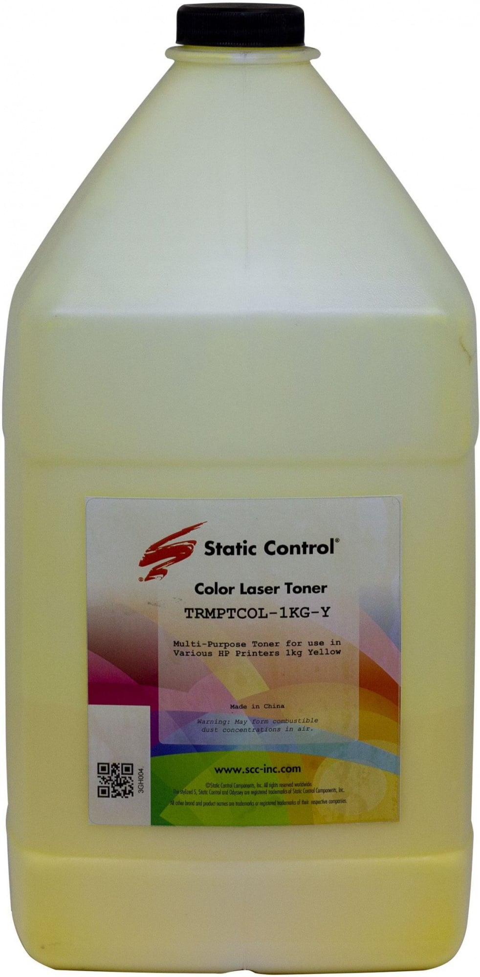 Тонер для картриджей Universal Yellow CB542A/CE312A/CE322A/CC532A/CF352/CE412A/CF382A (фл. 1кг) SC