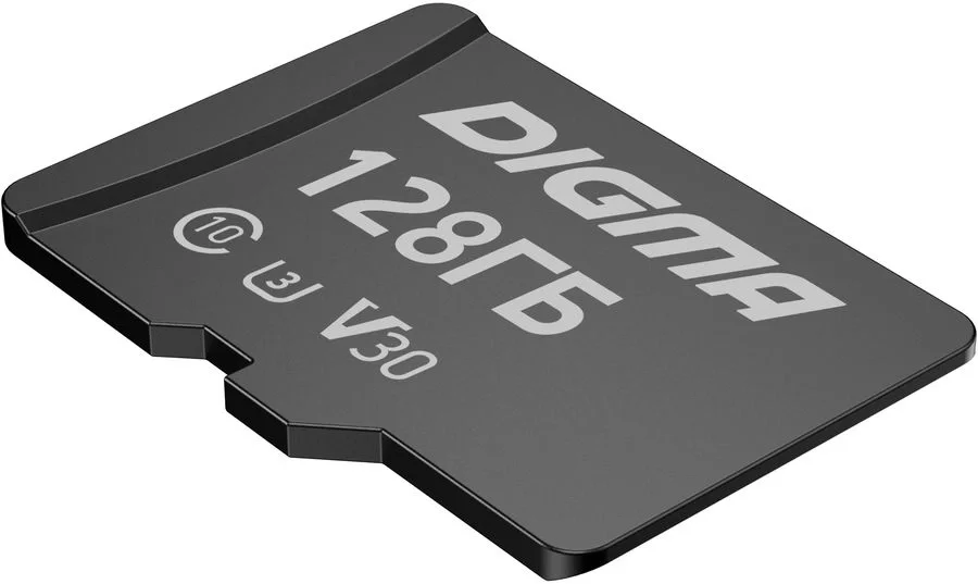 Micro SecureDigital 128GB Digma CARD30 V30 + adapter DGFCA128A03