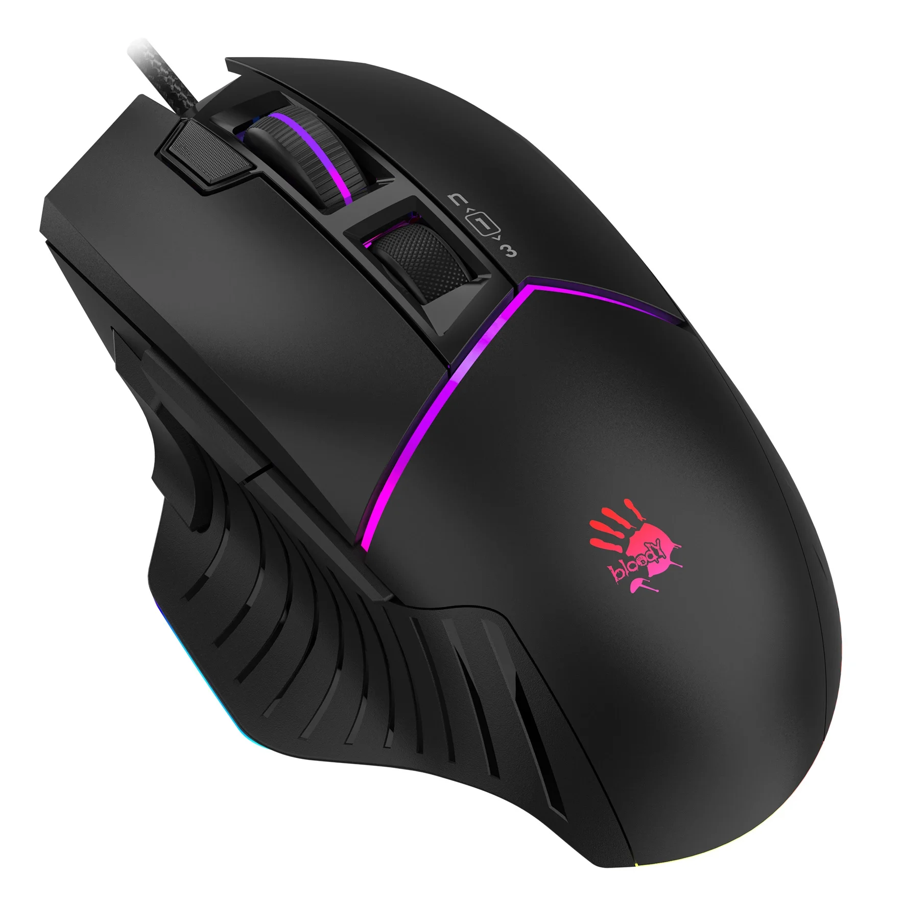Мышь проводная A4TECH Bloody W95 Max черный оптическая игровая USB W95 MAX STONE BLACK