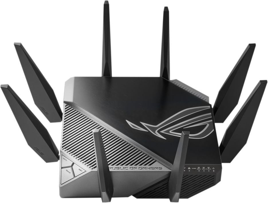 GT-AXE11000 - Сетевой маршрутизатор со встроенной беспроводной точкой доступа, ASUS, GT-AXE11000, 802.11ax, AX11000, 1 порт 10/100/1000M WAN , 4 портов 10/100/1000M LAN, 1 порт 25G WAN/LAN, 1 порт USB3.2