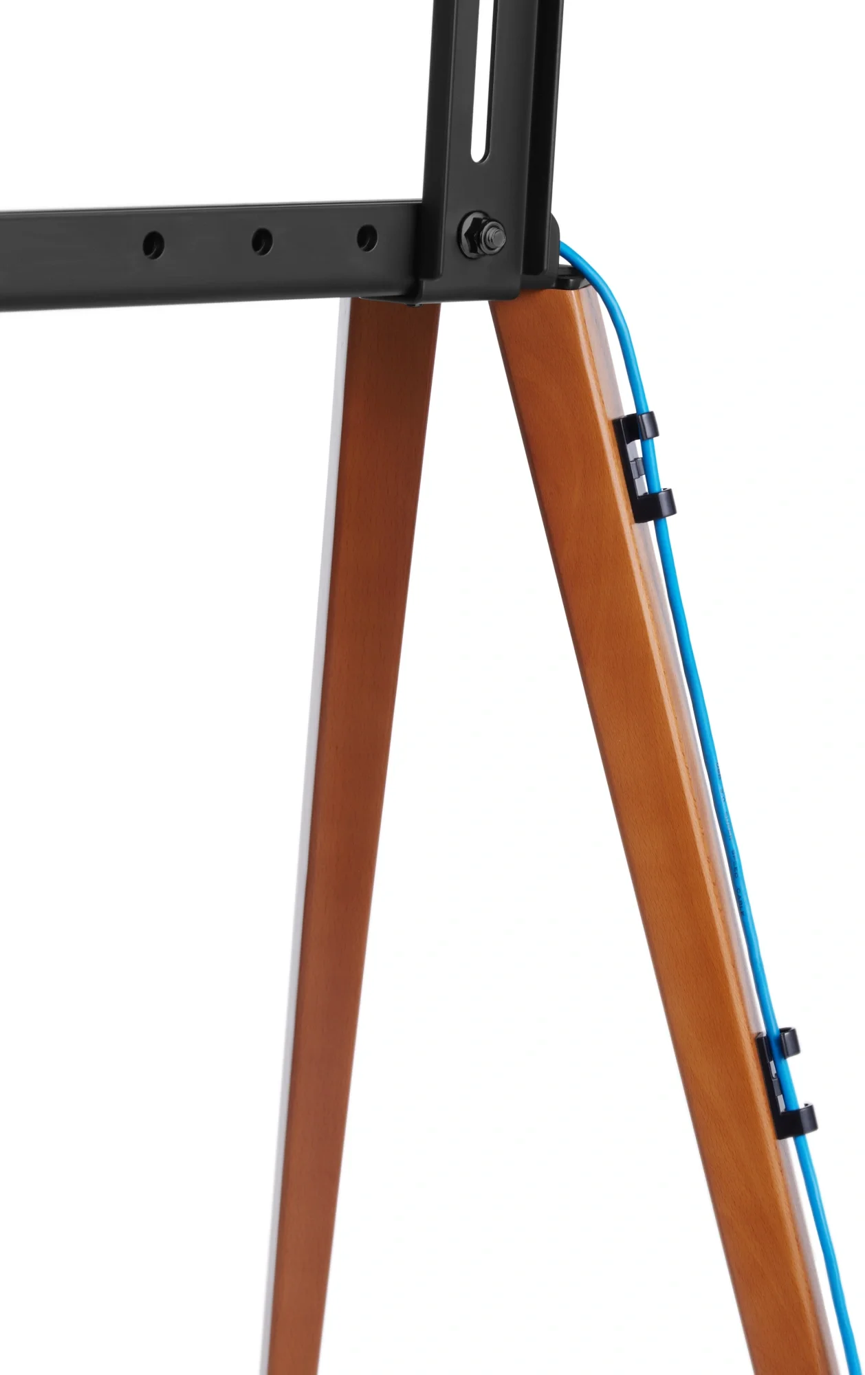 Подставка для телевизора Cactus CS-ST3644BKWN черный/орех, 43"-65" макс. 40 кг, напольный