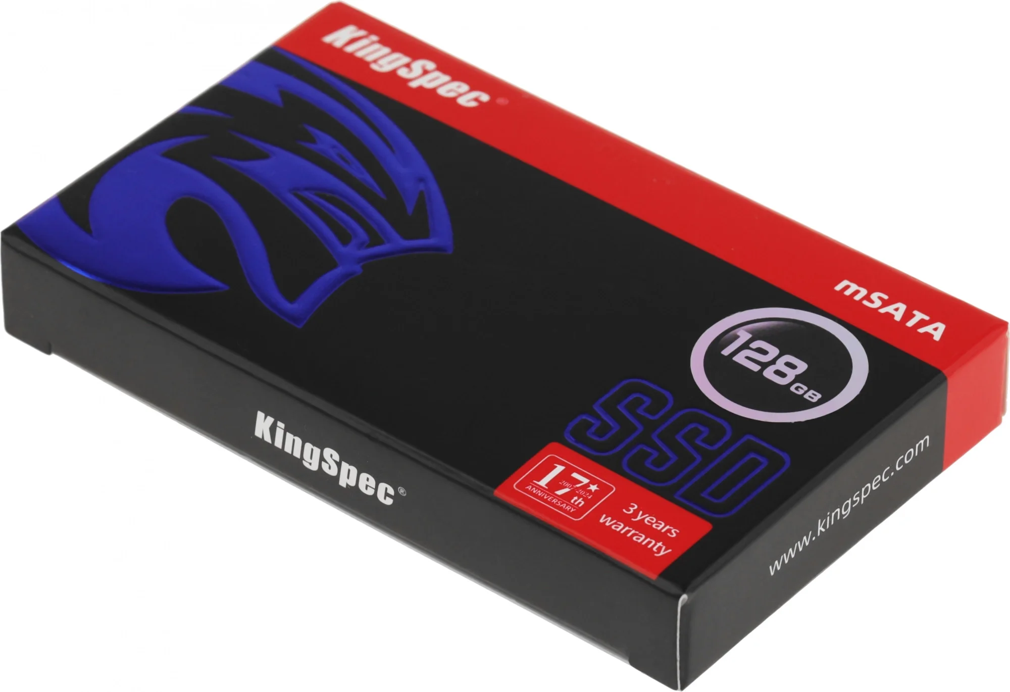 Накопитель SSD KingSpec MT Series MT-128, 128Gb, mSATA, R/W 500/450