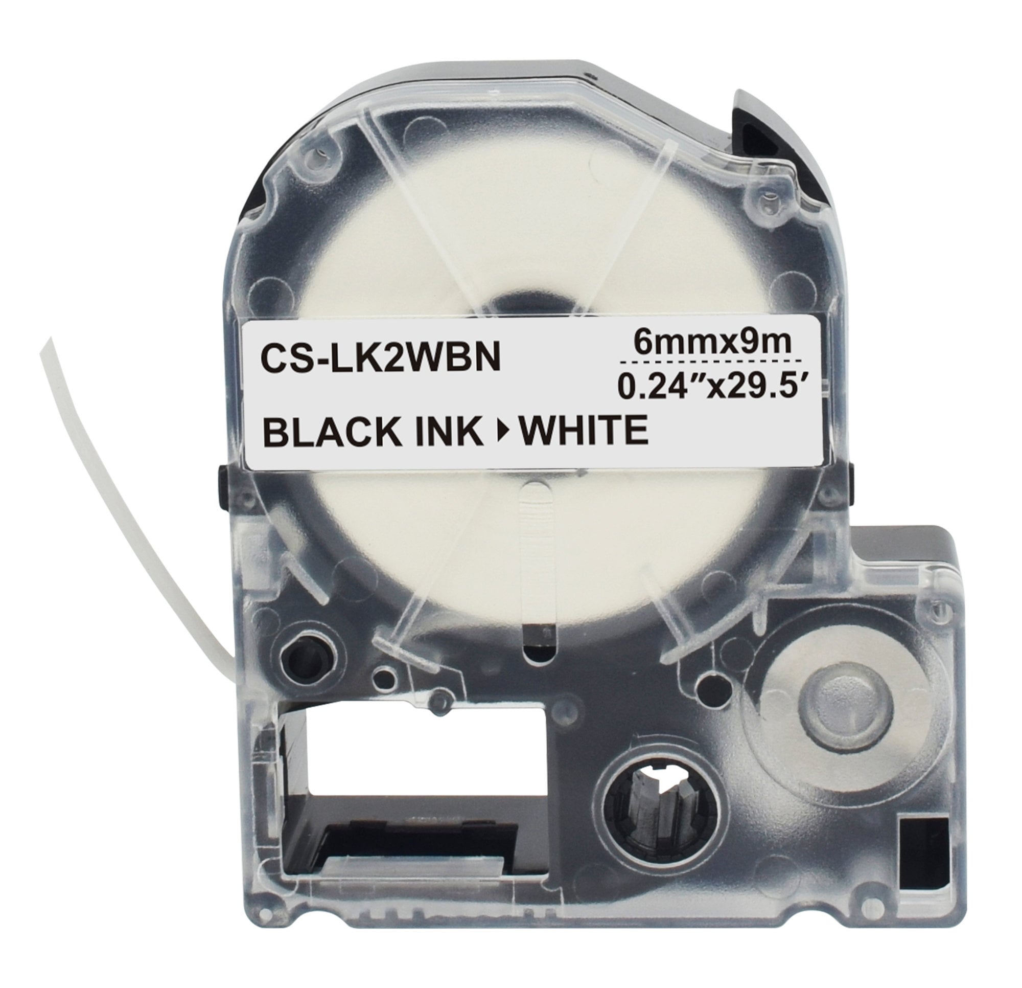 Картридж ленточный Cactus CS-LK2WBN LK-2WBN черный на белом 6x9 для Epson LW300/LW400/LW700/LW600P/LW1000P/K400/Z700/Z900
