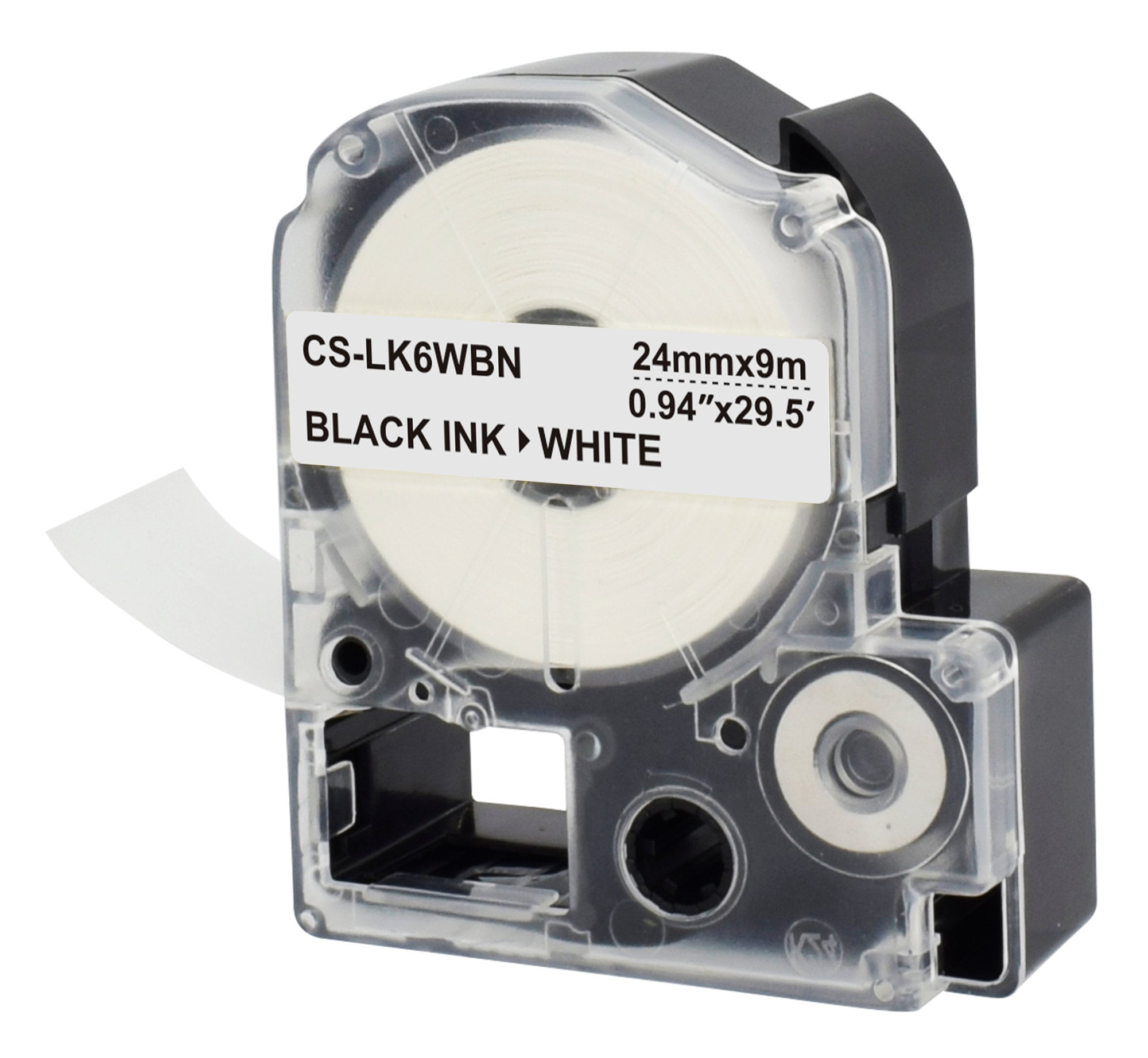 Картридж ленточный Cactus CS-LK6WBN LK-6WBN черный на белом 24x9 для Epson LW700/LW600P/LW1000P/Z700/Z900
