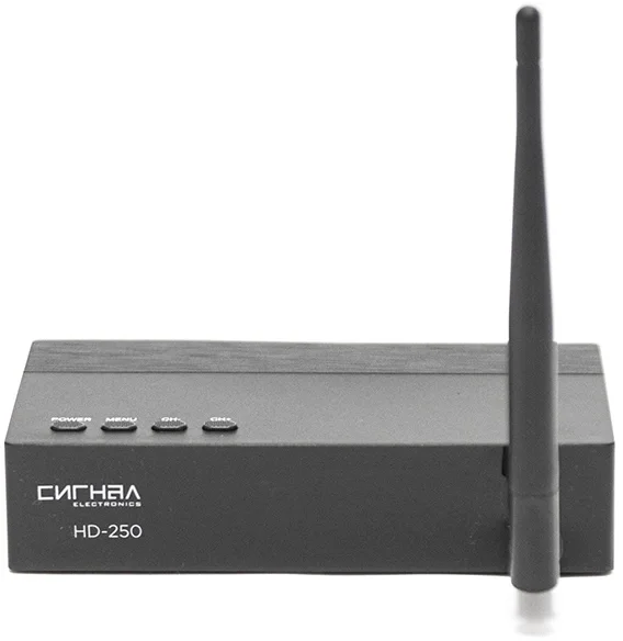 Ресивер DVB-T2 Сигнал Эфир HD-250 черный