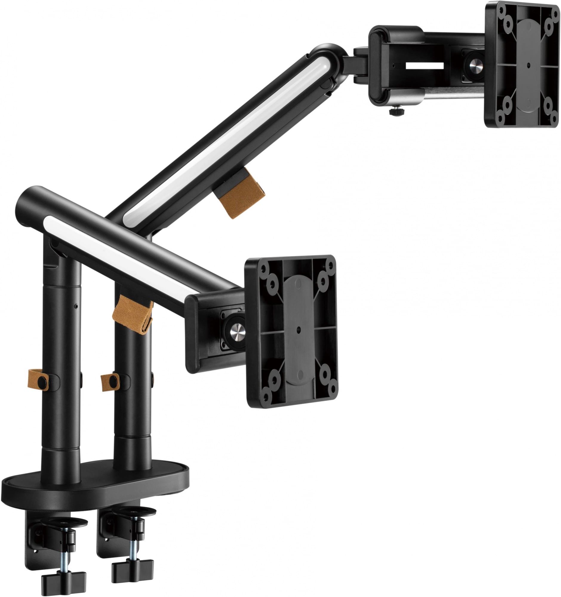 Кронштейн для мониторов Ultramounts UM727B черный 17"-32" макс.9кг крепление к столешнице поворот и наклон