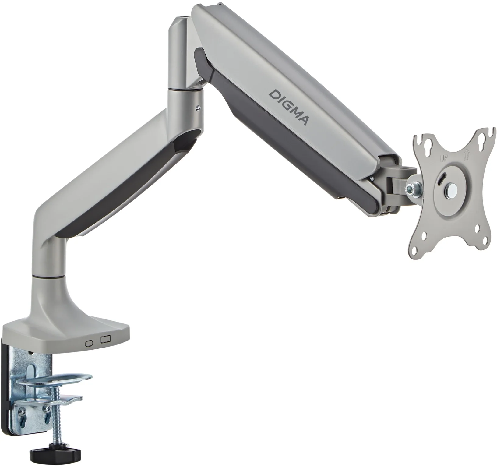 Digma Кронштейн для мониторов ЖК D-MM301 серый 17"-45" макс.15кг крепление к столешнице поворот и наклон