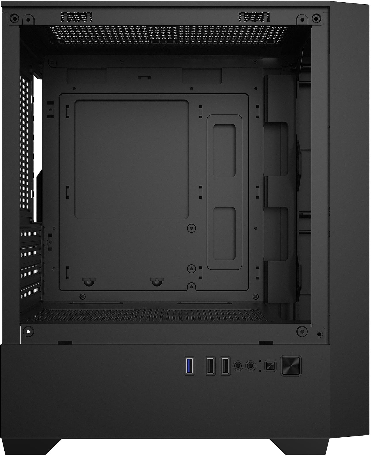 Компьютерный корпус Оклик OCC-MN307 черный без БП mATX 8x120мм 2xUSB 2.0 1xUSB 3.0 audio bott PSU