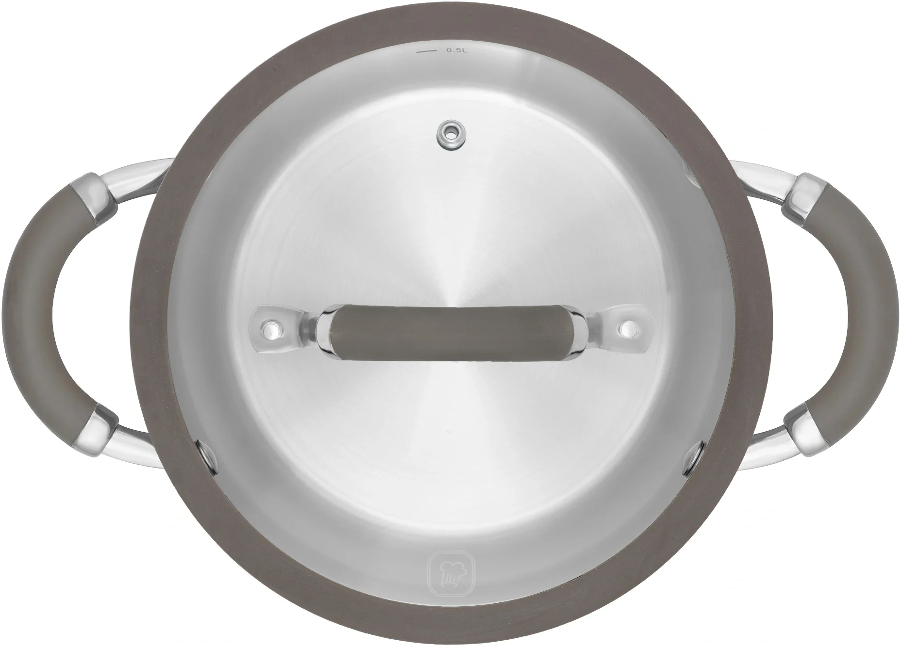 Кастрюля Rondell RDS-755 Balance 5 л 24 см, нержавеющая сталь 18/10, с крышкой