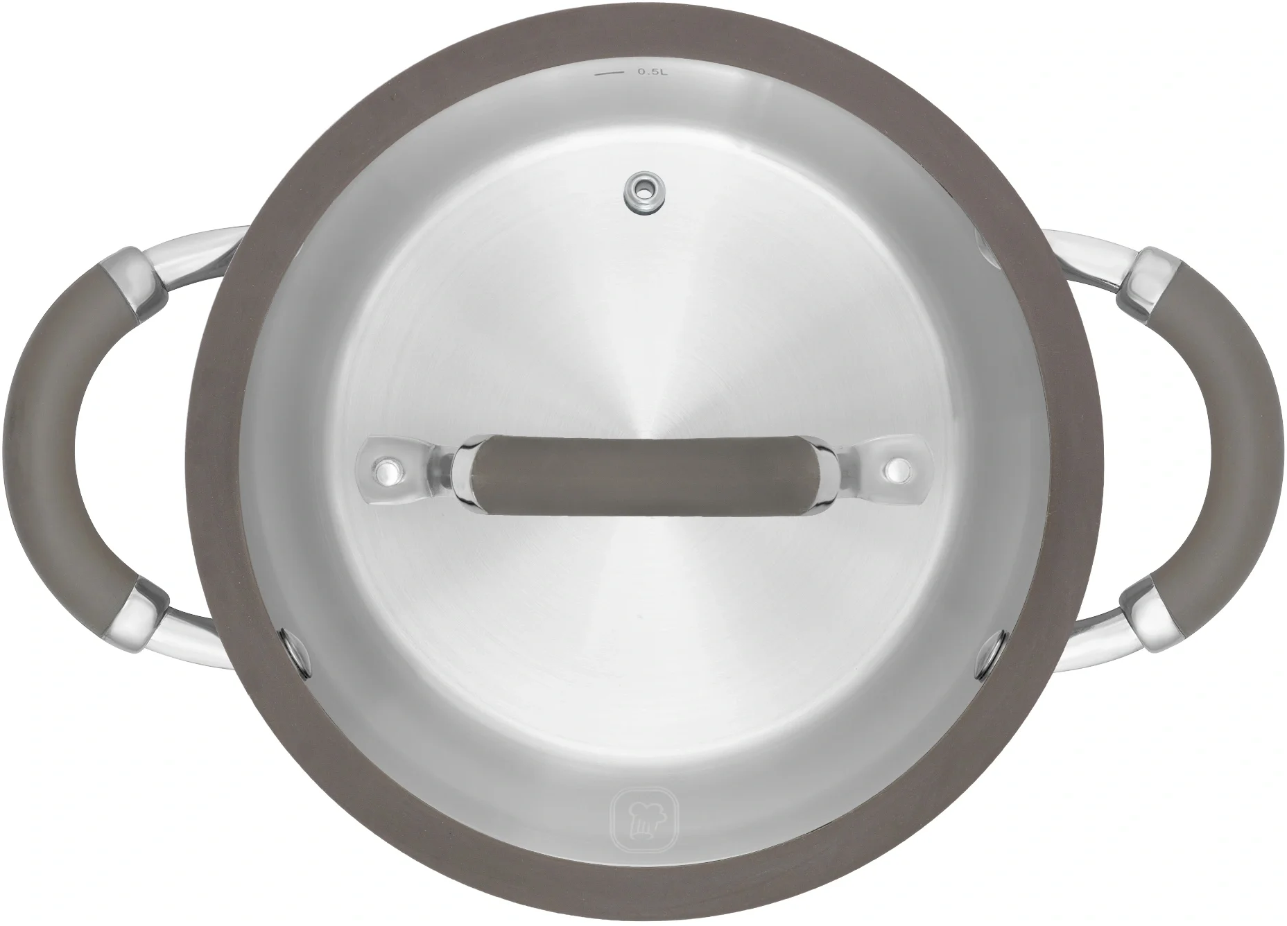 Набор посуды Rondell RDS-756 Balance 8 предм. 3 кастрюли 18-20-24 см и ковш 16 см/.нерж.сталь