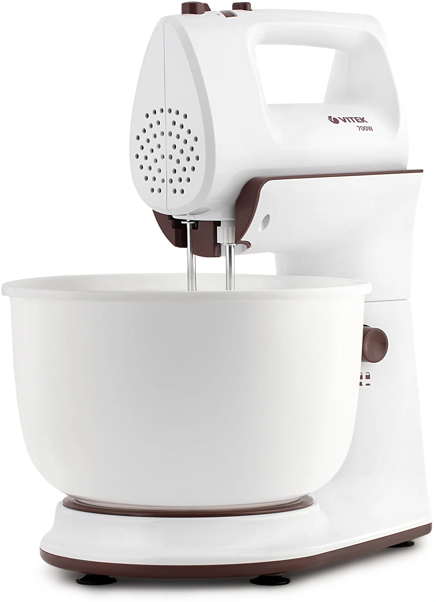 Миксер стационарный Vitek VT-1416 W 700Вт белый/коричневый