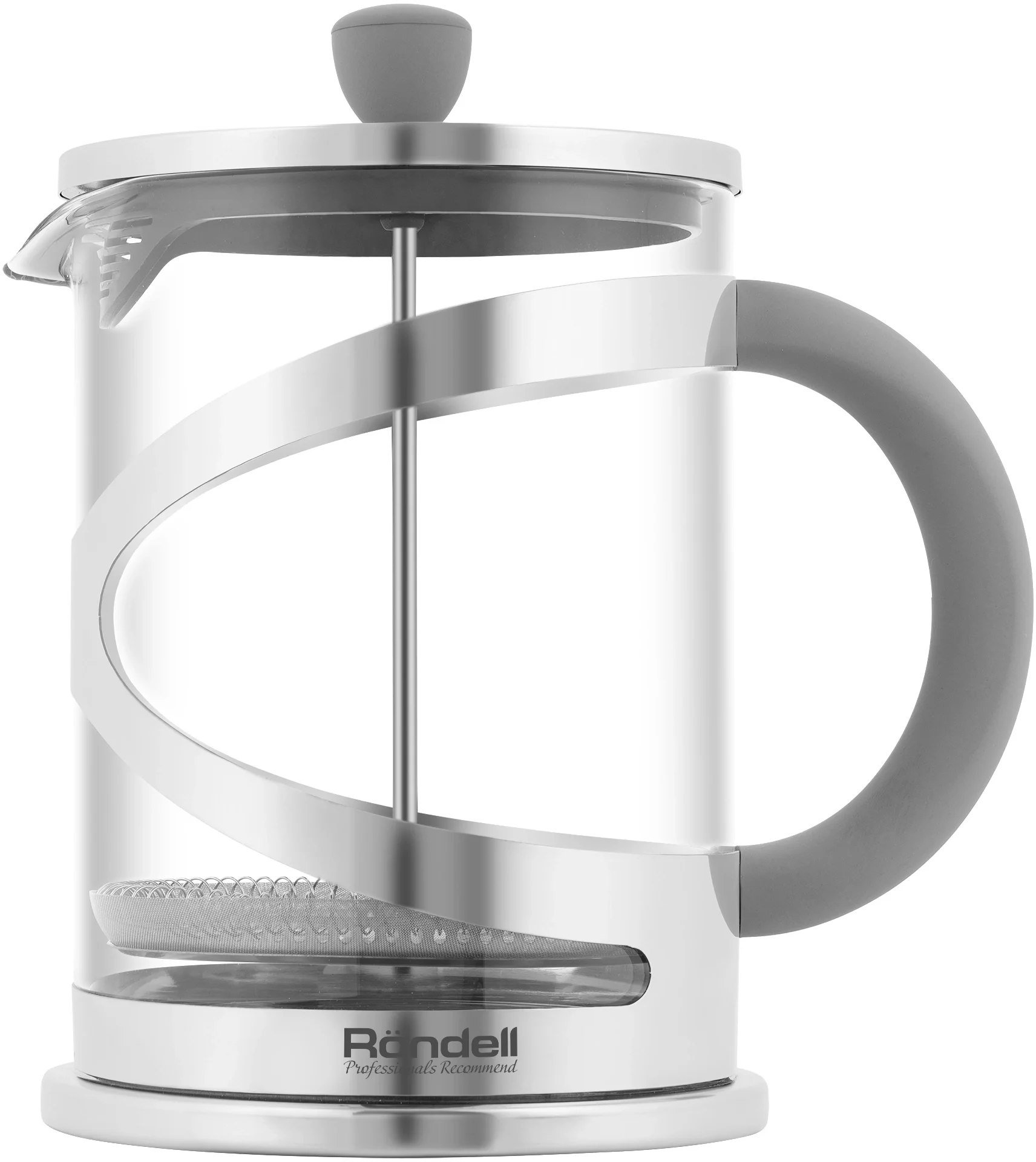 Френч-пресс Rondell Crystal Grey RDS-1669 (ST) стальной