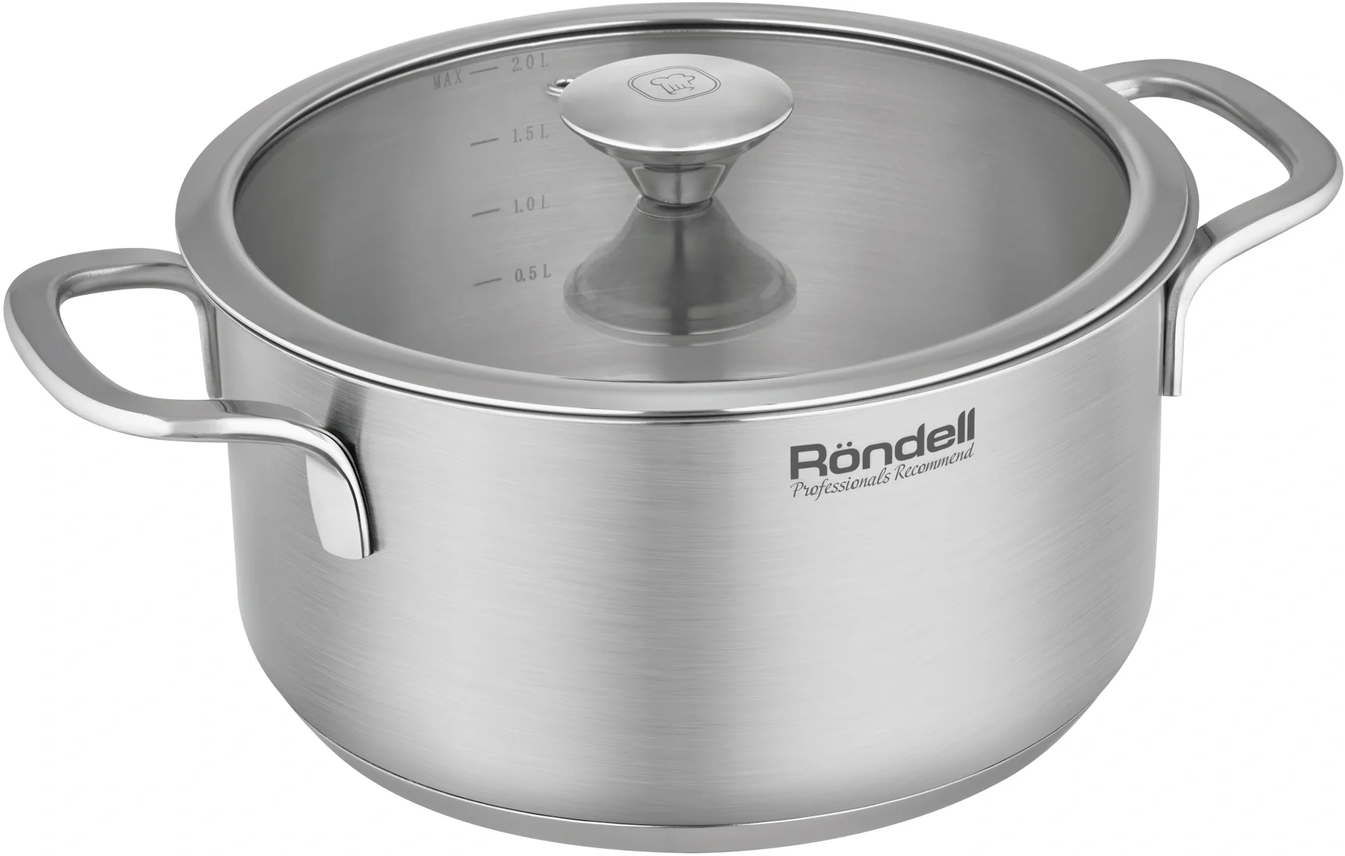 Кастрюля Rondell Modern RDS-1746 2л. d=18см (с крышкой) стальной