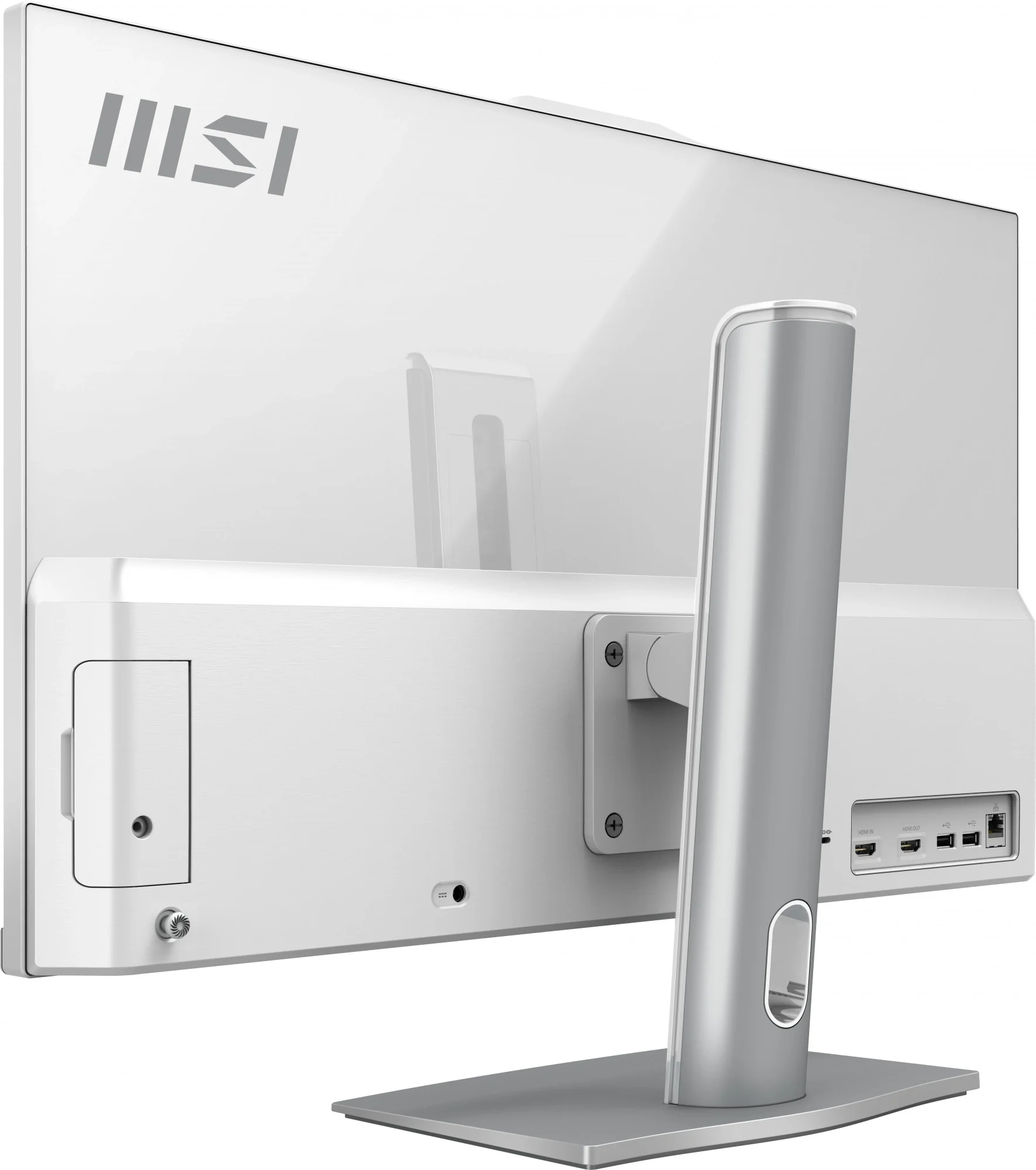 Моноблок MSI Modern AM272P 12M-806XRU 27" Full HD i7 1255U (1.7) 32Gb SSD1Tb Iris Xe без ОС GbitEth WiFi BT 120W клавиатура мышь Cam белый 1920x1080