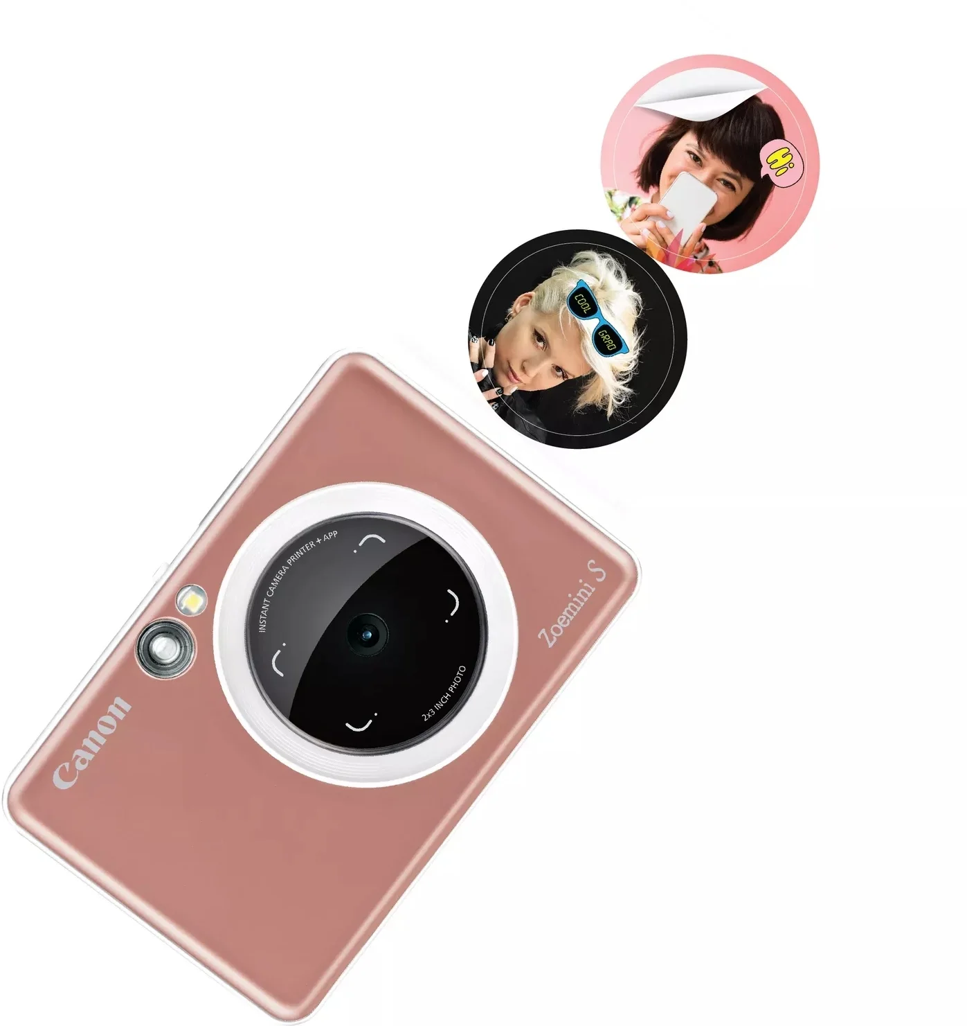 Наклейки Canon ZINK ZP-2030-2C-20 (2 круга) 4967C003 2шт на листе/20л./белый для сублимационных принтеров