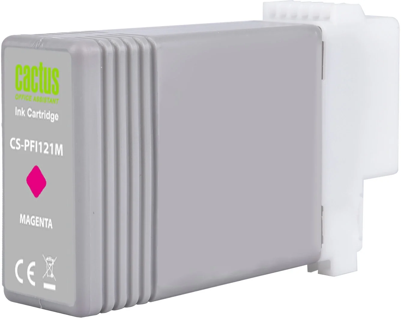 Картридж струйный CACTUS CS-PFI121M (PFI-121M) magenta пигментный ((130мл.) для Canon imagePROGRAF TM-250/255) (CS-PFI121M)