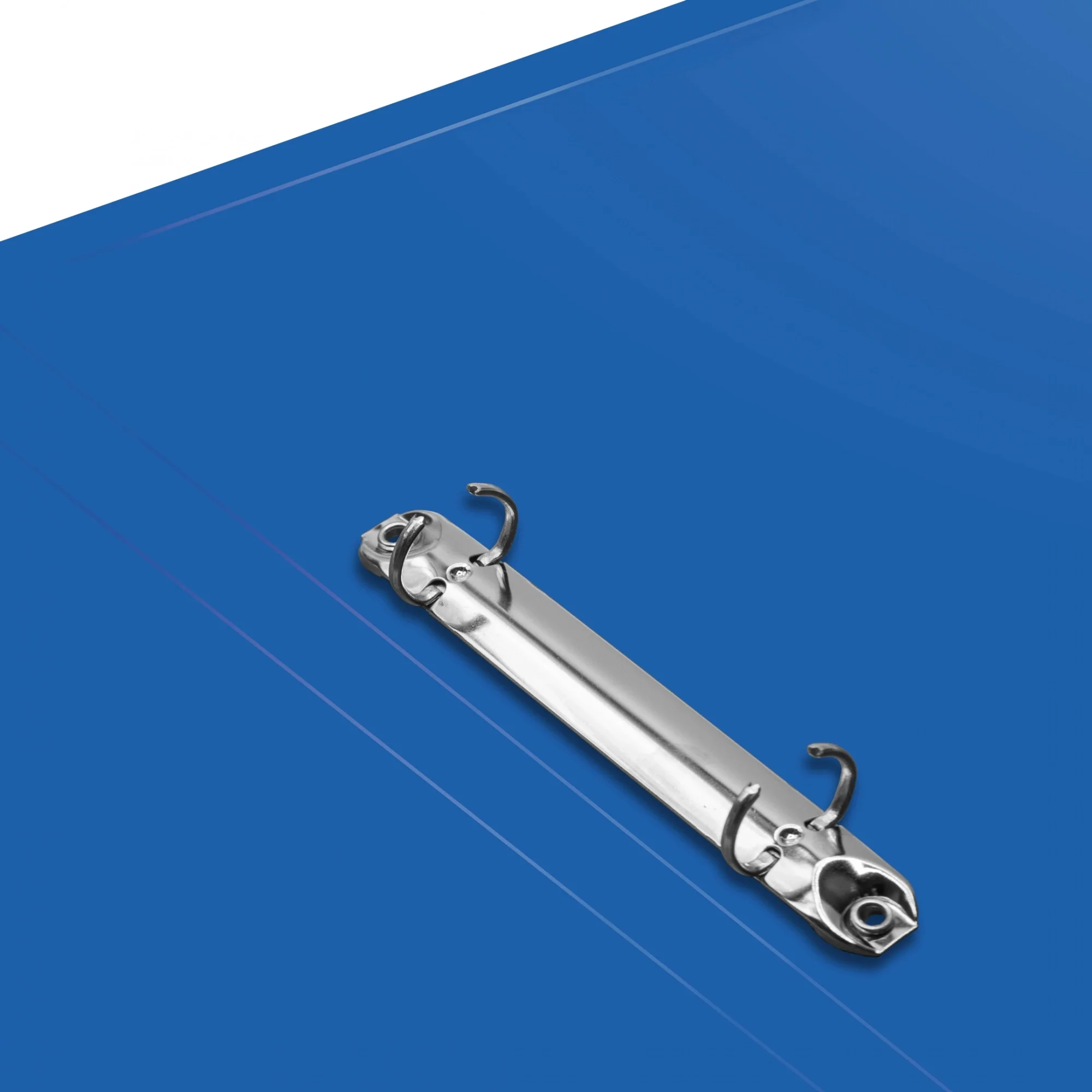 Папка на 2-х кольцах Silwerhof SE-0413/2RBLU A4 пластик 0.5мм кор.18мм синий