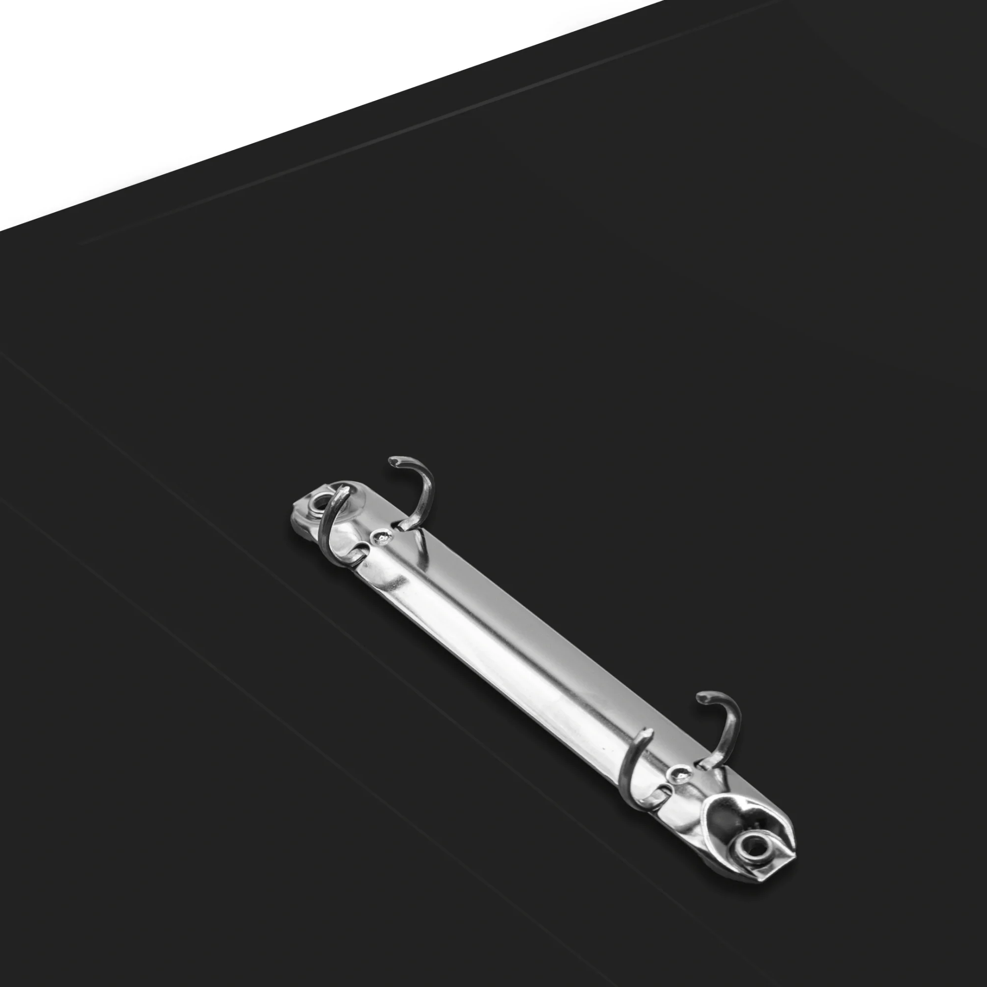 Папка на 2-х кольцах Silwerhof SE-0413/2RBLK A4 пластик 0.5мм кор.18мм черный