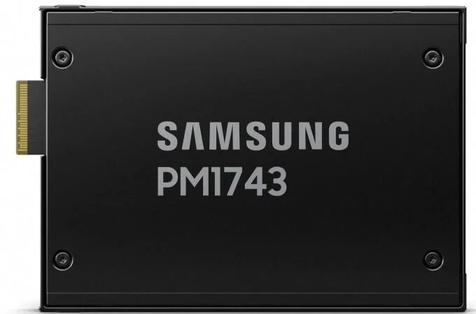 Твердотельный накопитель Samsung Enterprise SSD, 2.5"(SFF/U.3) 15mm, PM1743, 15360GB, NVMe PCIe 5.0 1x4, DP 2x2, R14000/W7100Mb/s, IOPS(R4K) 2500K/360K, MTBF 2,5M, 1DWPD/5Y, TBW 28032TB, OEM
