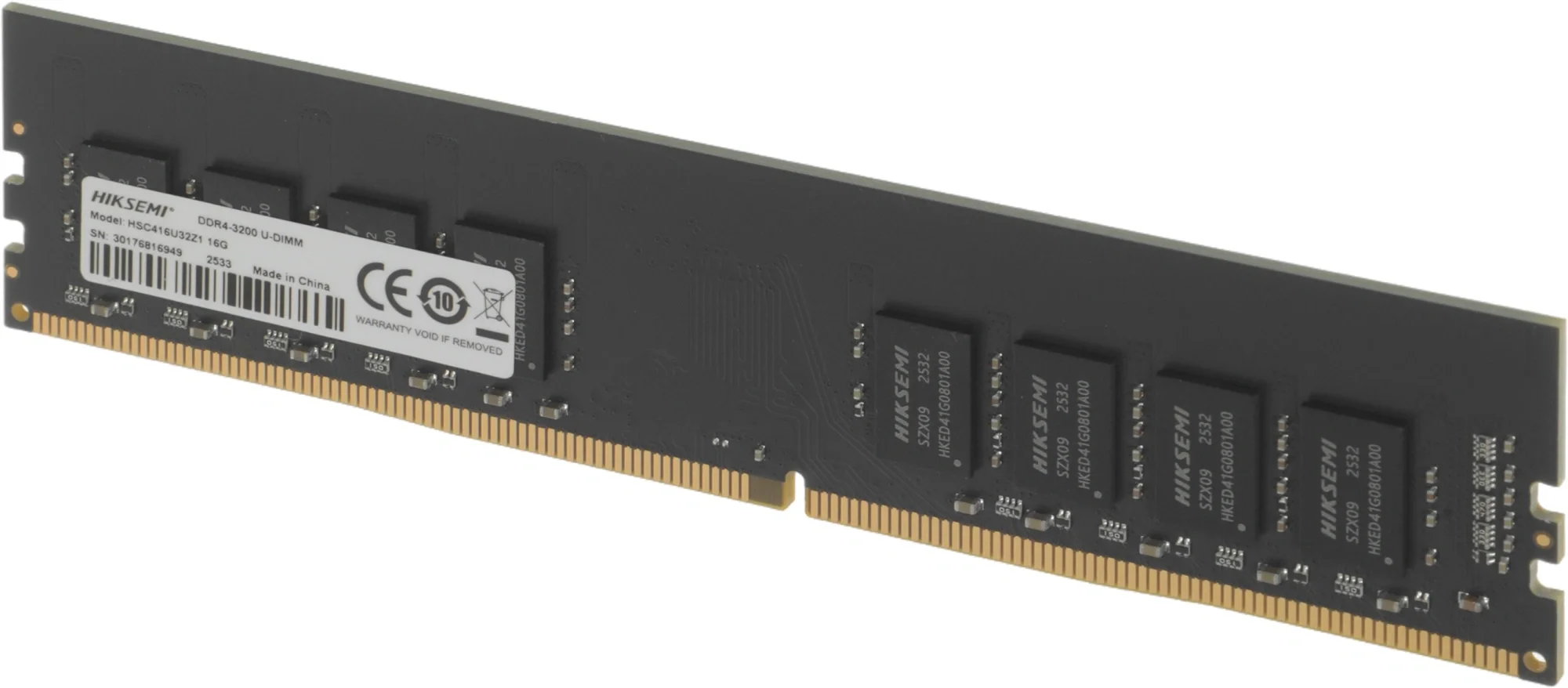 Оперативная память DDR4 16Gb 2666MHz Hikvision HSC416U32Z1 16G HIKSEMI RTL PC4-21300 CL19 DIMM 288-pin 1.2В Ret