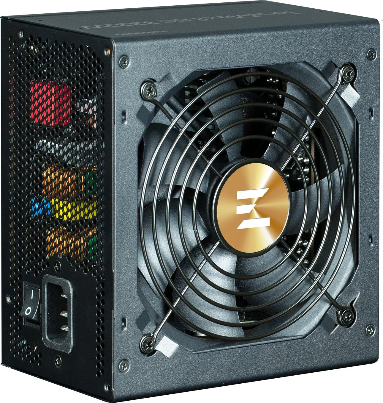 Блок питания ATX 12V Ver3.1 1000W 80+GOLD APFC 12cm fan 24pin 2x(4+4)pin 4x8pin 16pin(12VHPWR) 3xMolex+FDD 1xPCI-E 12xSATA черный ZM1000-TMX2SE ZALMAN