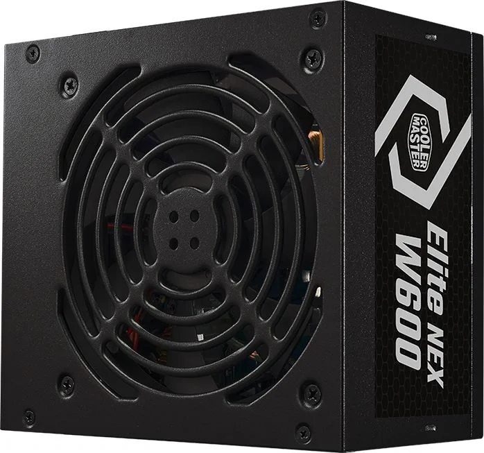Блок питания CoolerMaster Elite NEX W600 230V Active PFC КПД > 85% 200-240V. Надежный выбор для обычного пользователя ПК. Входящий в комплект 120-мм тихий вентилятор, MPW-6001-ACBW-BEU
