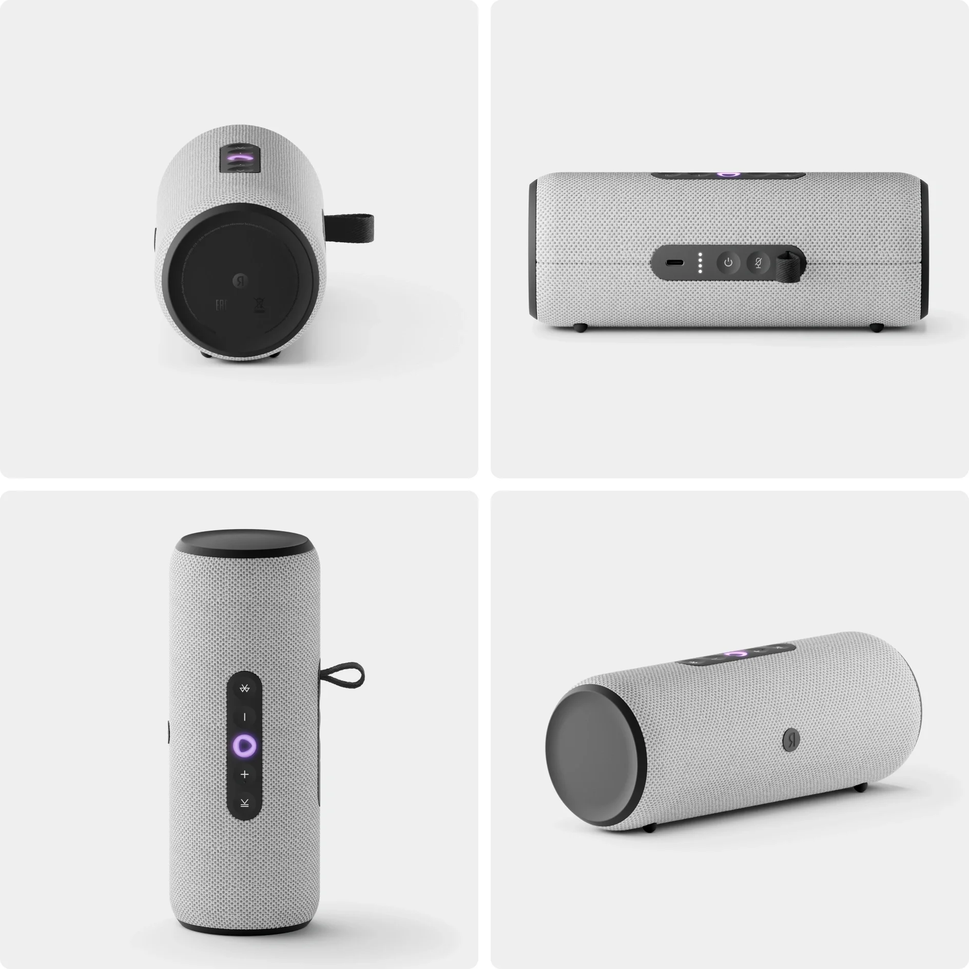 Умная колонка Яндекс Станция Стрит, 30Вт, компактная, 2 динамика, Wi-Fi, Bluetooth 5.0, Алиса, серый