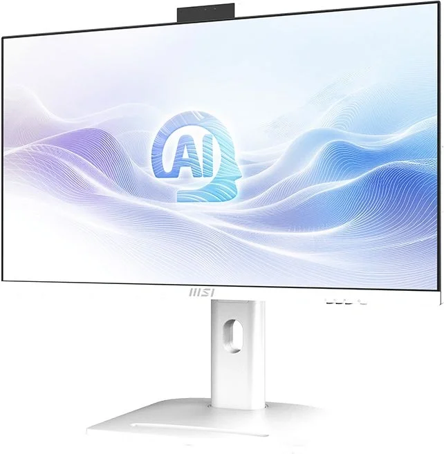 Моноблок MSI Modern AM273QP AI 1UM-095XRU 27" WQHD Core Ultra 7 155H (1.4) 16Gb SSD1Tb Graphics CR без ОС 2.5xGbitEth WiFi BT 150W клавиатура мышь Cam белый 2560x1440
