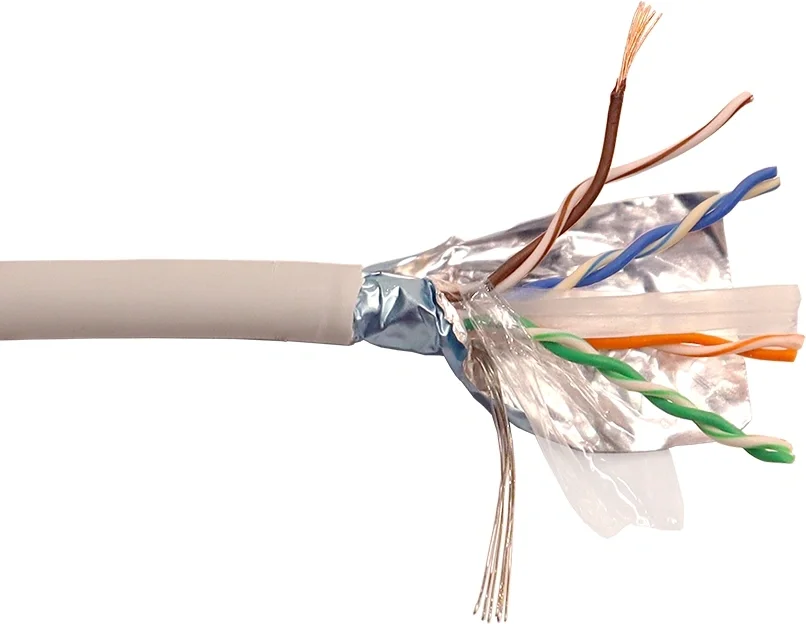 Кабель информационный Lanmaster LAN-6EFTP-PT-LSZH-GY кат.6 FTP 4 пары 23AWG LSZH внешний 305м серый