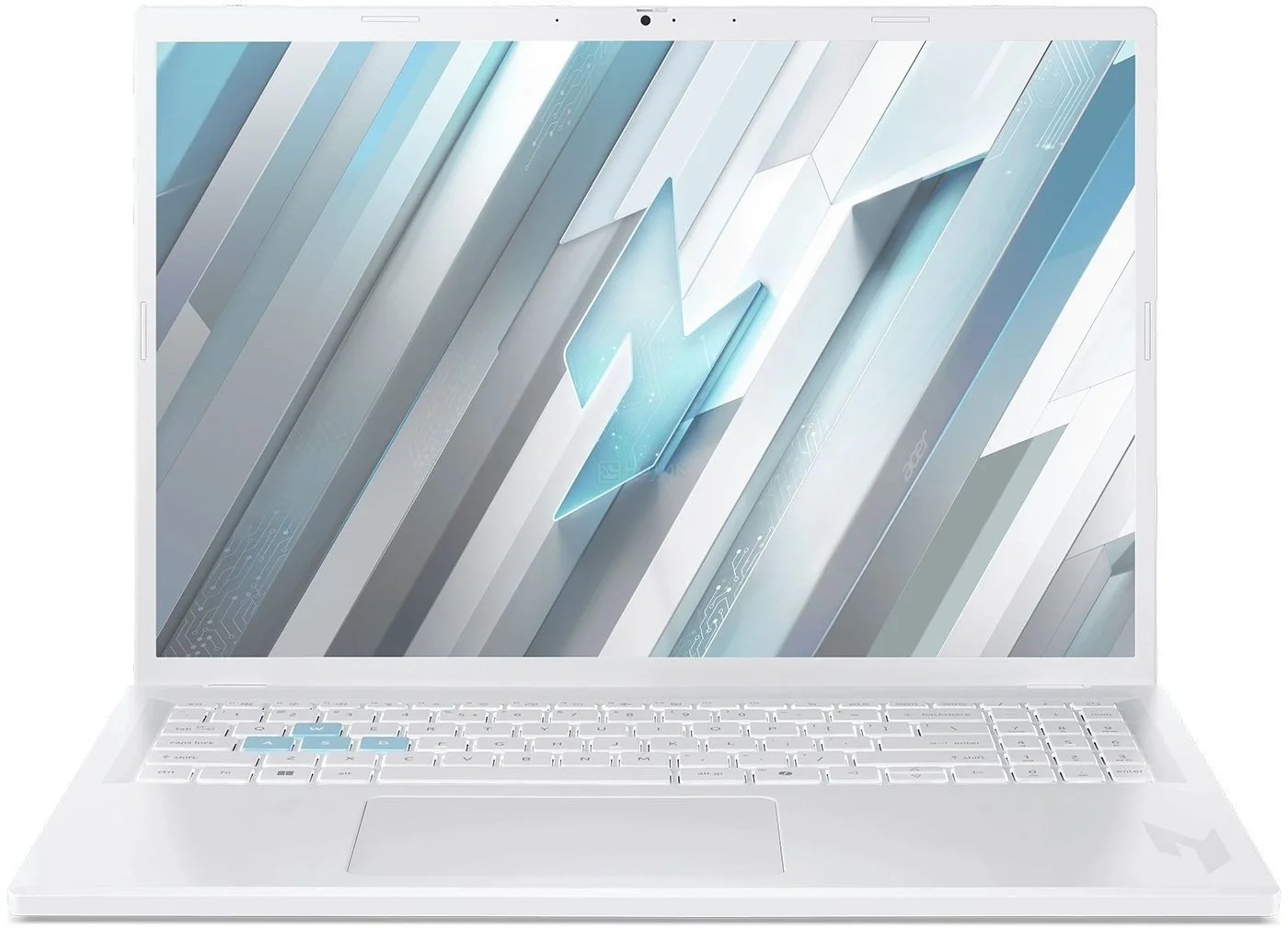 Ноутбук Acer Nitro Lite NL16-71G-74YP белый 16"(1920x1200 (матовый) IPS)/Intel Core i7 13620H(2.4Ghz)/16Gb/ 512PCISSD Gb/noDVD/Ext:nVidia GeForce RTX 4050(6144Mb)/Cam/BT/WiFi/53WHr/war 1y/1.95kg/NoOS