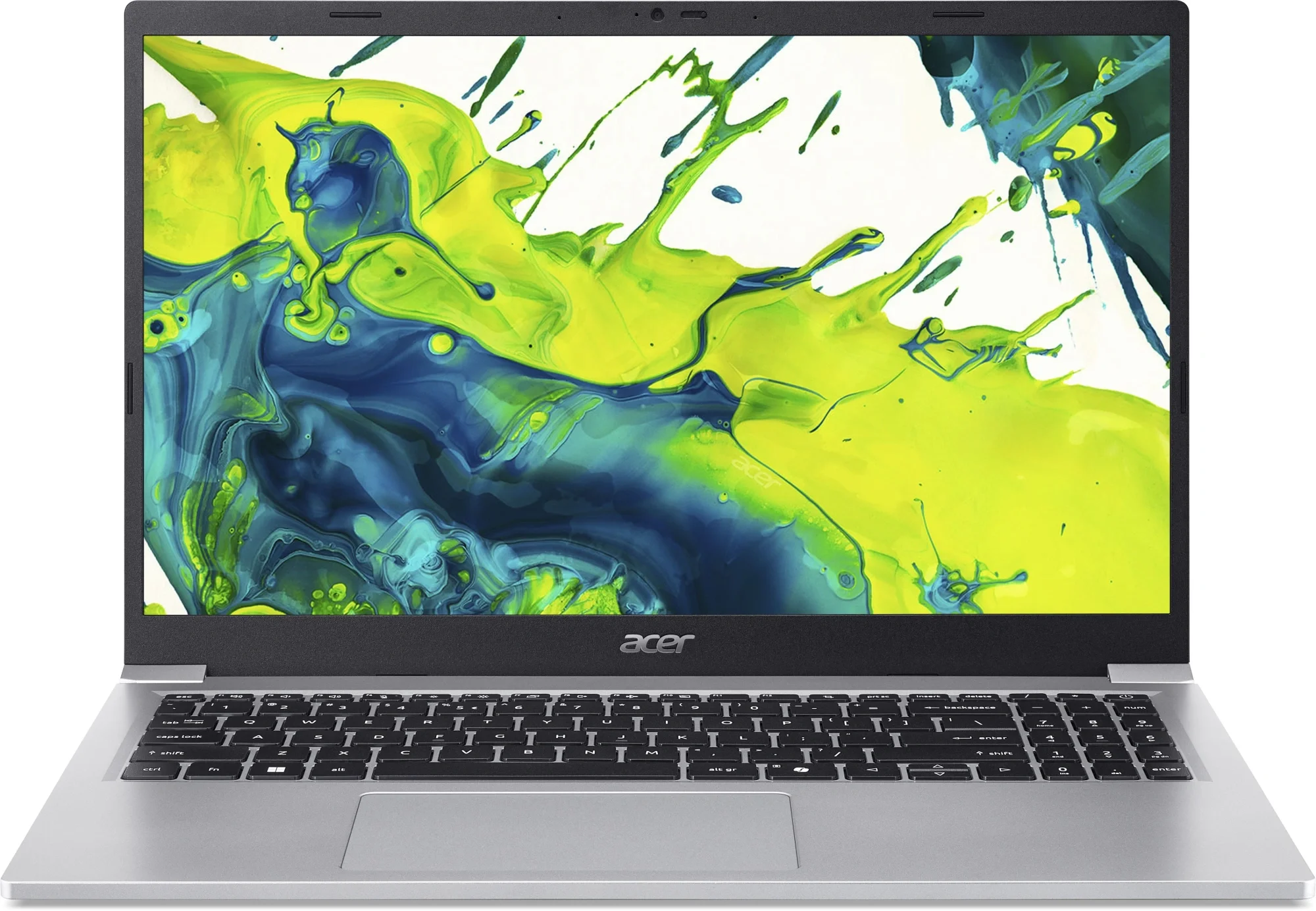 Ноутбук Acer Aspire Lite AL15-36P-331Y Core 3 N350 16Gb SSD512Gb Intel Graphics 15.6" IPS FHD (1920x1080) без ОС silver WiFi BT Cam 6000mAh (NX.DGGCD.003)