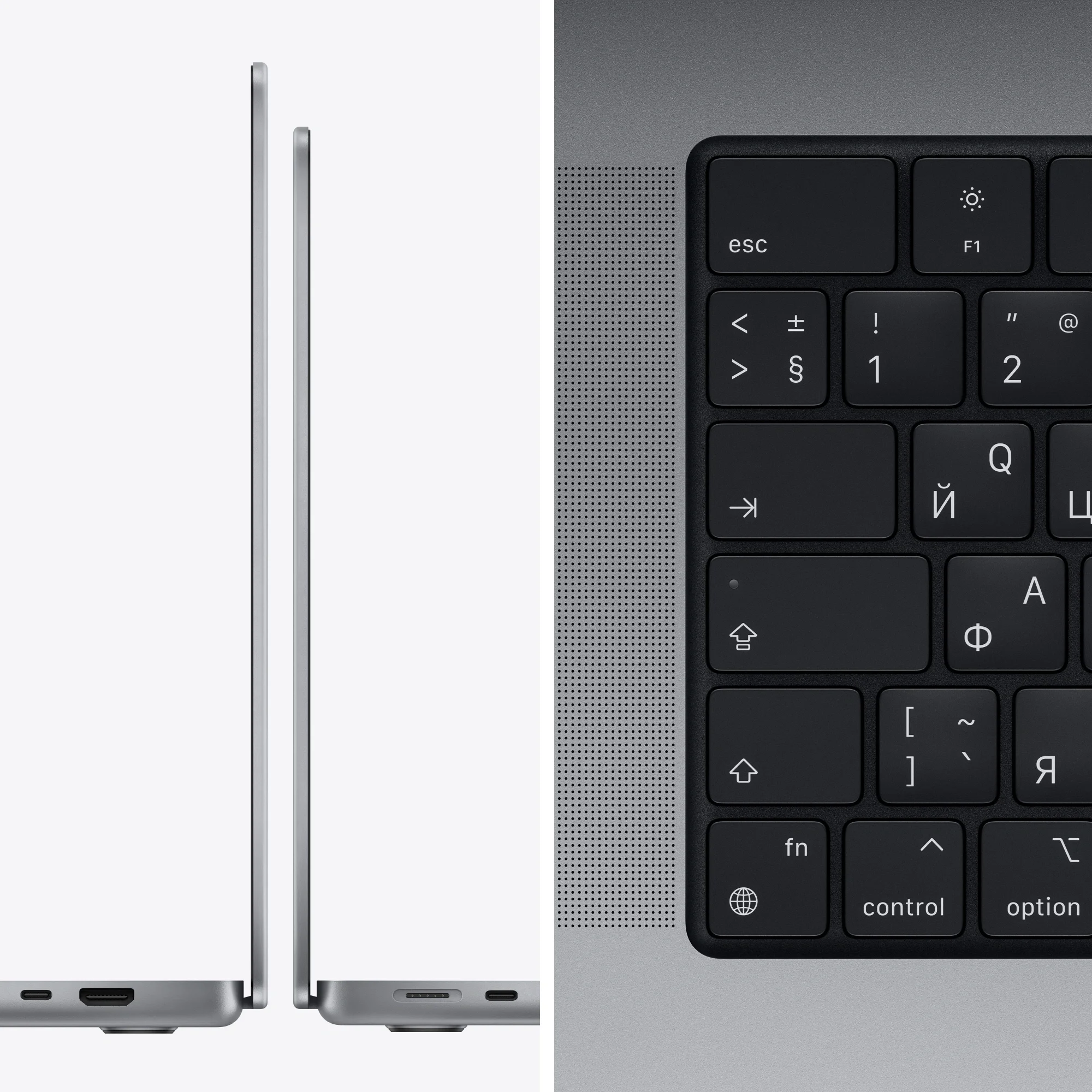 Apple MacBook Pro 14 дюймов, 2021 г., M1 Pro (8c CPU, 14c GPU), RAM 32 ГБ, SSD 512 ГБ, Apple graphics 14-core, macOS, русская раскладка (KB-RU), Space gray (Серый космос), Z15G000CK
