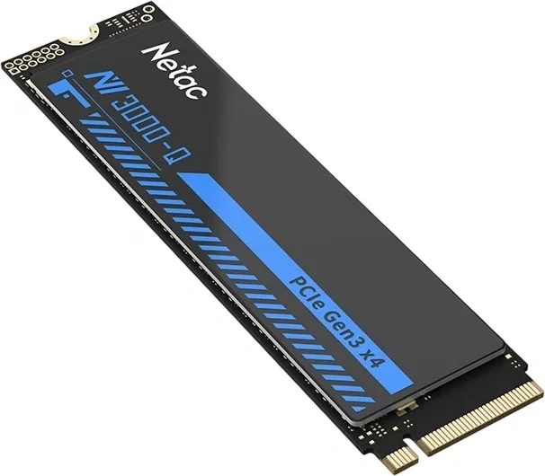 Накопитель SSD M.2 Netac 1.0Tb NV3000 Series Retail (PCI-E 3.0 x4, up to 3100/2100MBs, 3D NAND, 600TBW, NVMe 1.4, 22х80мм, heatsink)